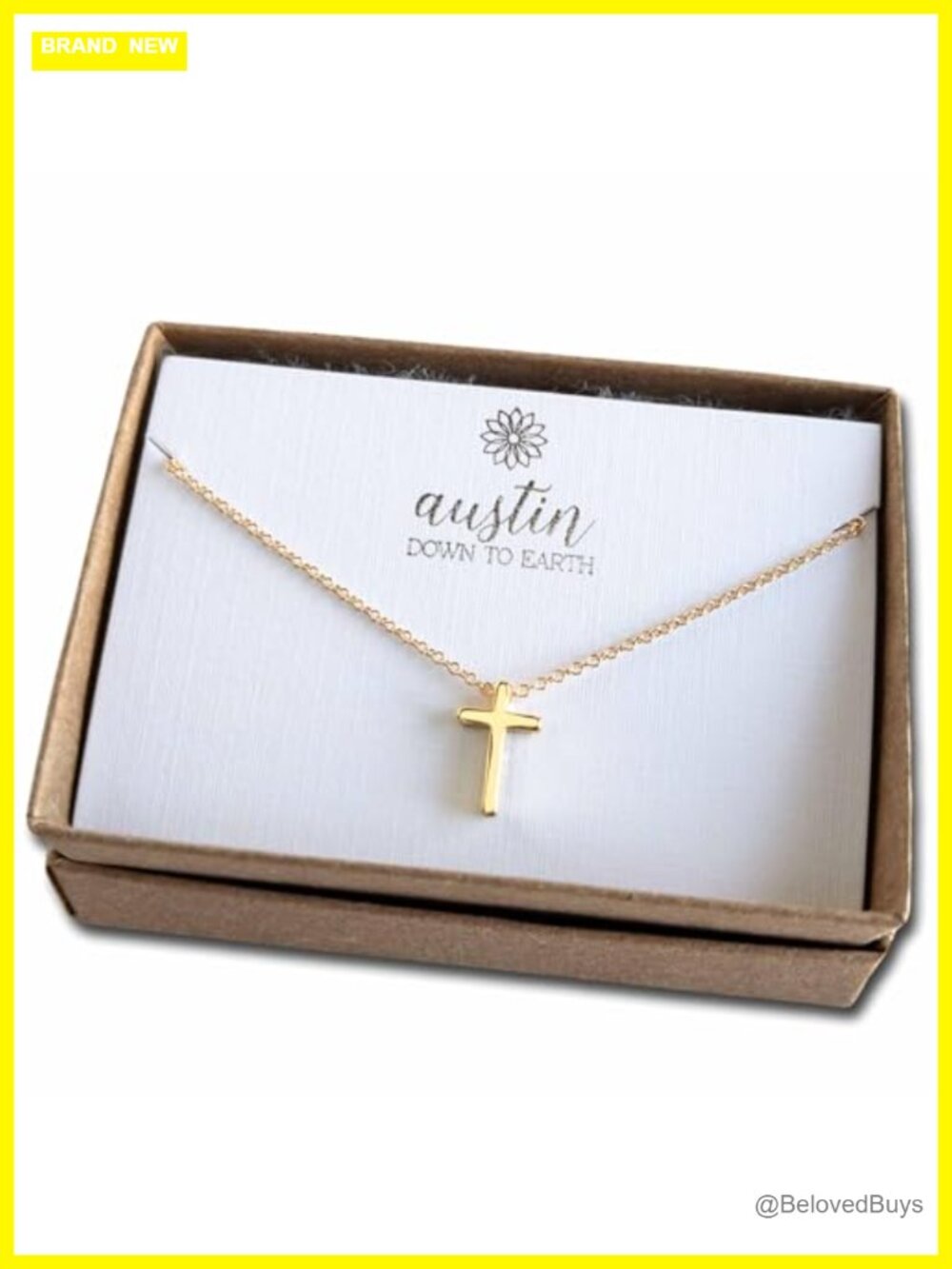 Dainty 14k Gold Filled Cross Necklace Adjustable 16-18 Inch Pendant